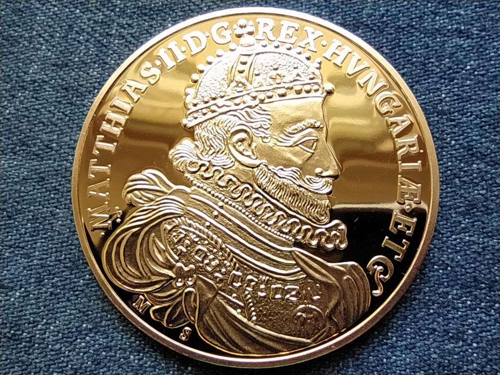 Magyar aranyóriások II. Mátyás 6 aranydukát, 1608, utánveret