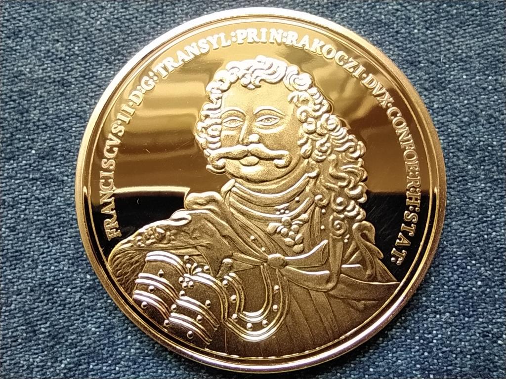 Magyar aranyóriások II. Rákóczi Ferenc emlékérem, 1705, utánveret réz-nikkel