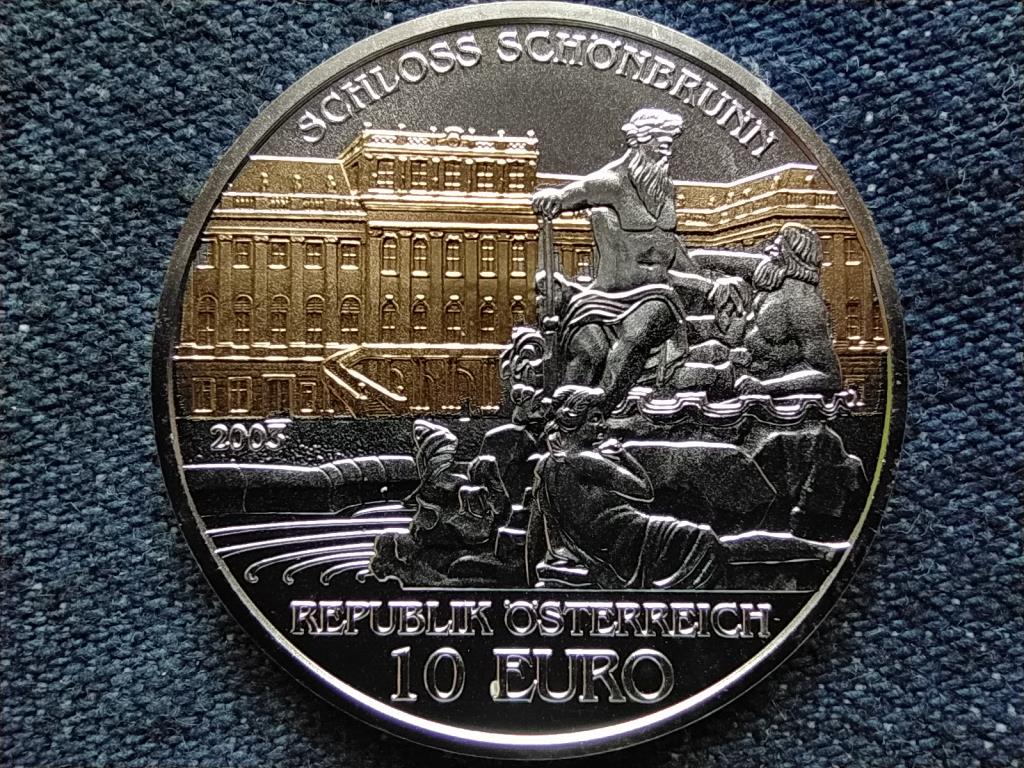 Ausztria Schönbrunni kastély .925 ezüst 10 Euro