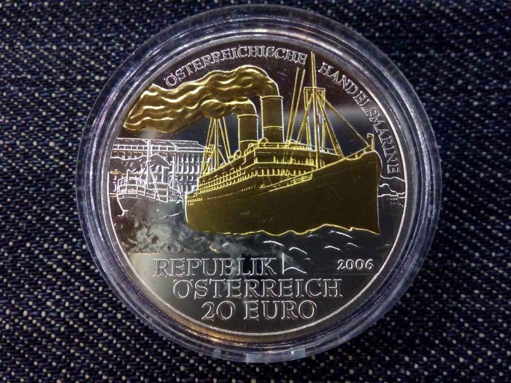 Ausztria osztrák tengerészgyalogos .900 ezüst 20 Euro