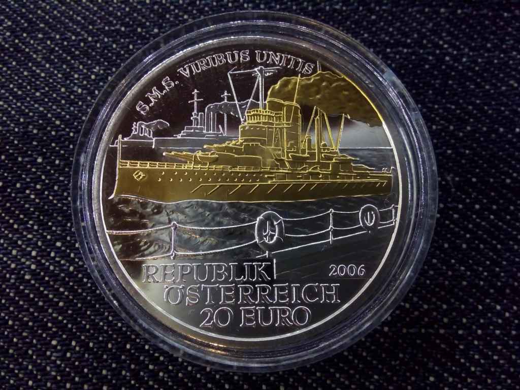 Ausztria Viribus Unitis .900 ezüst 20 Euro