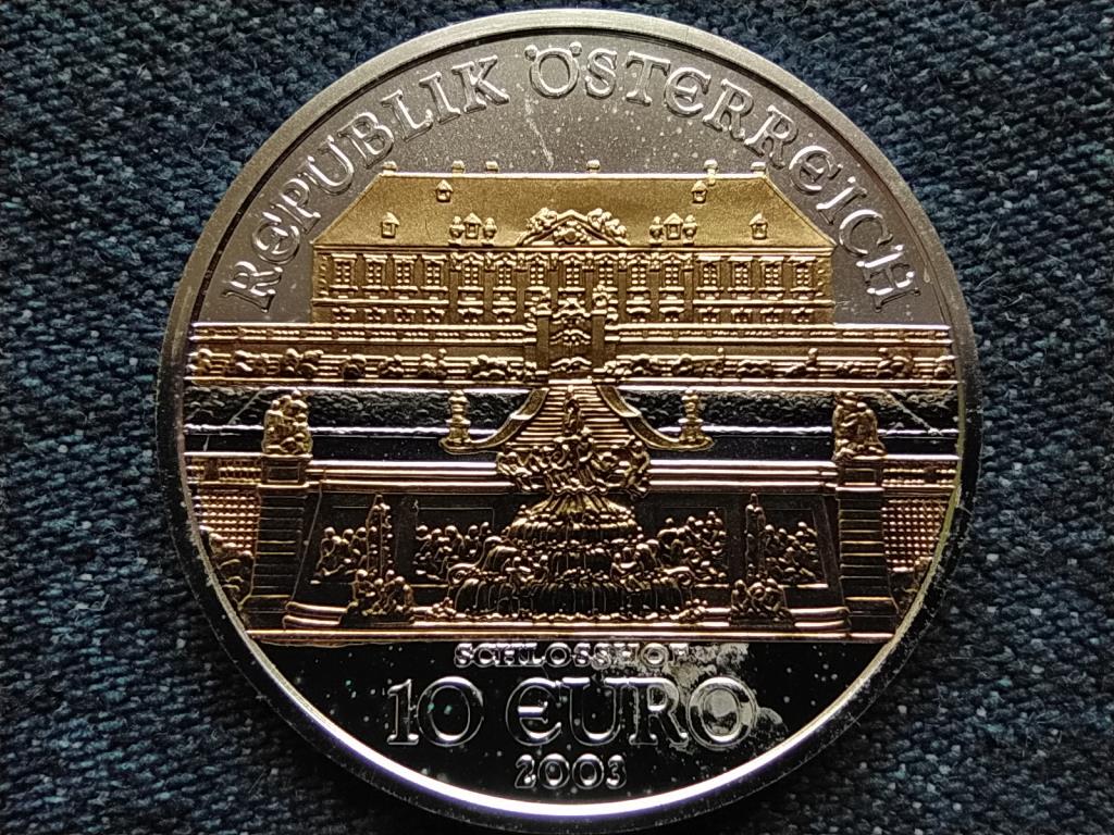 Ausztria Schloss Hof kastély .925 ezüst 10 Euro