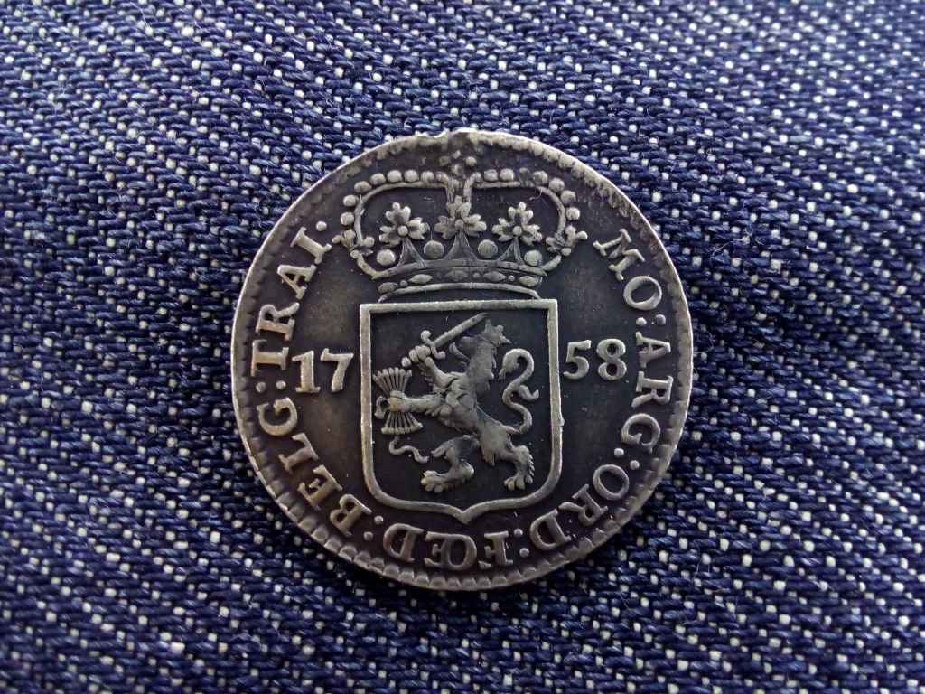 Hollandia Utrecht .920 ezüst 1/4 Gulden