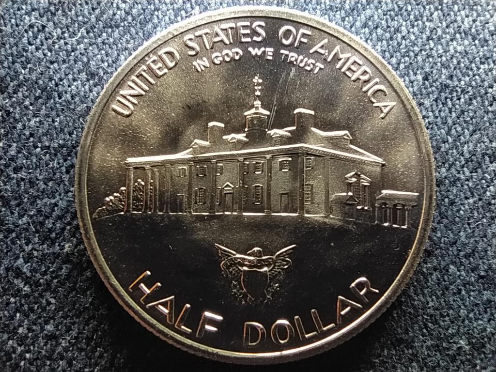 USA George Washington születésének 250. évfordulója .900 ezüst 0.5 Dollár