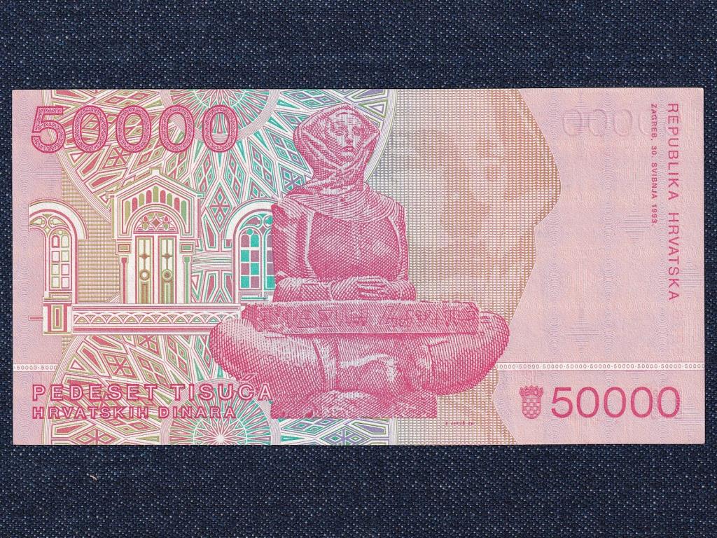 Horvátország 50000 Dínár bankjegy