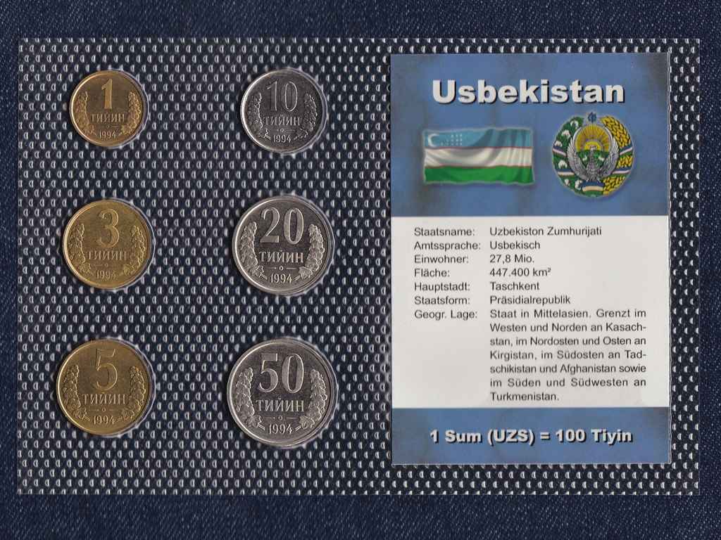 Üzbegisztán forgalmi sorok és több darabos fémpénz tételek, lotok