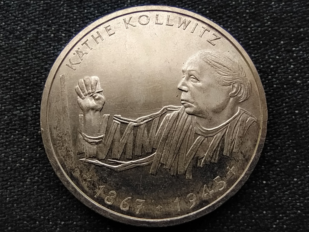 Németország 125 éve született Käthe Kollwitz .625 ezüst 10 Márka