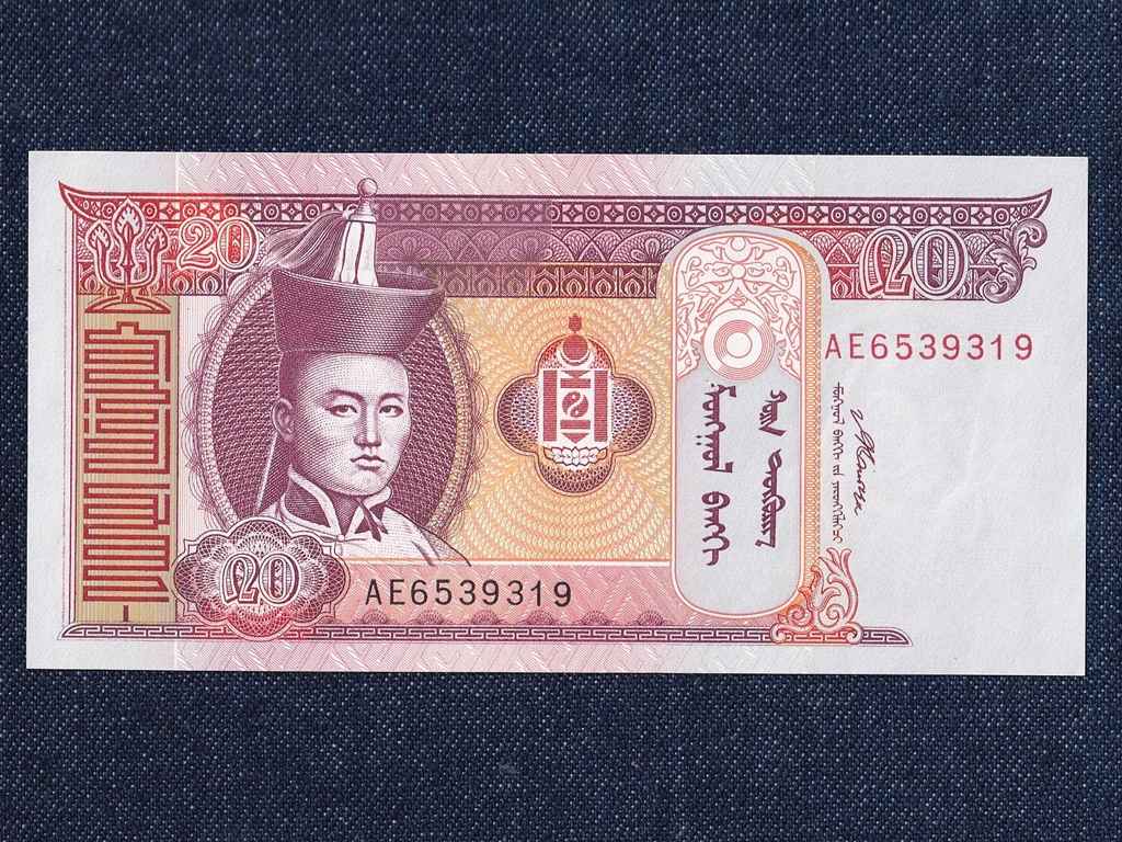 Mongólia 20 Terper bankjegy