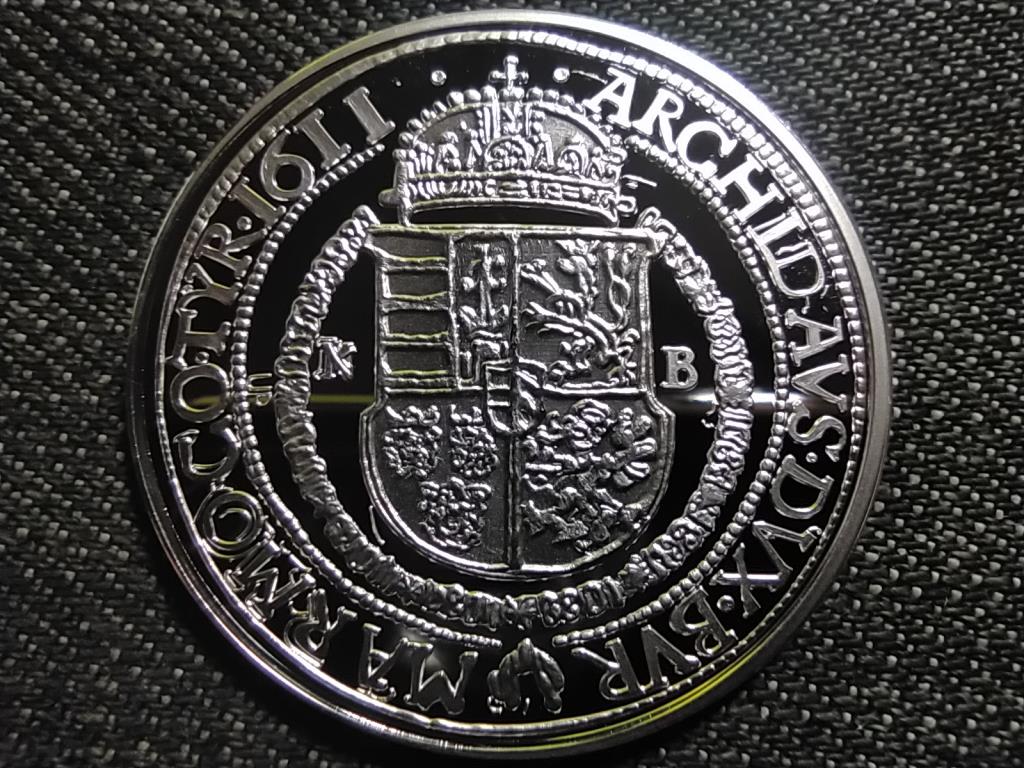 Történelmi féltallérok utánveretben II. Mátyás féltallérja 1611 .999 ezüst
