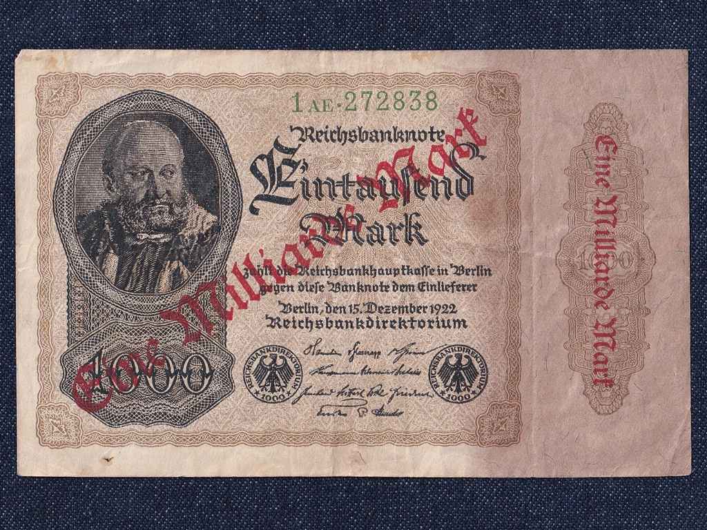 Németország Weimari Köztársaság (1919-1933) 1 milliárd Márka bankjegy