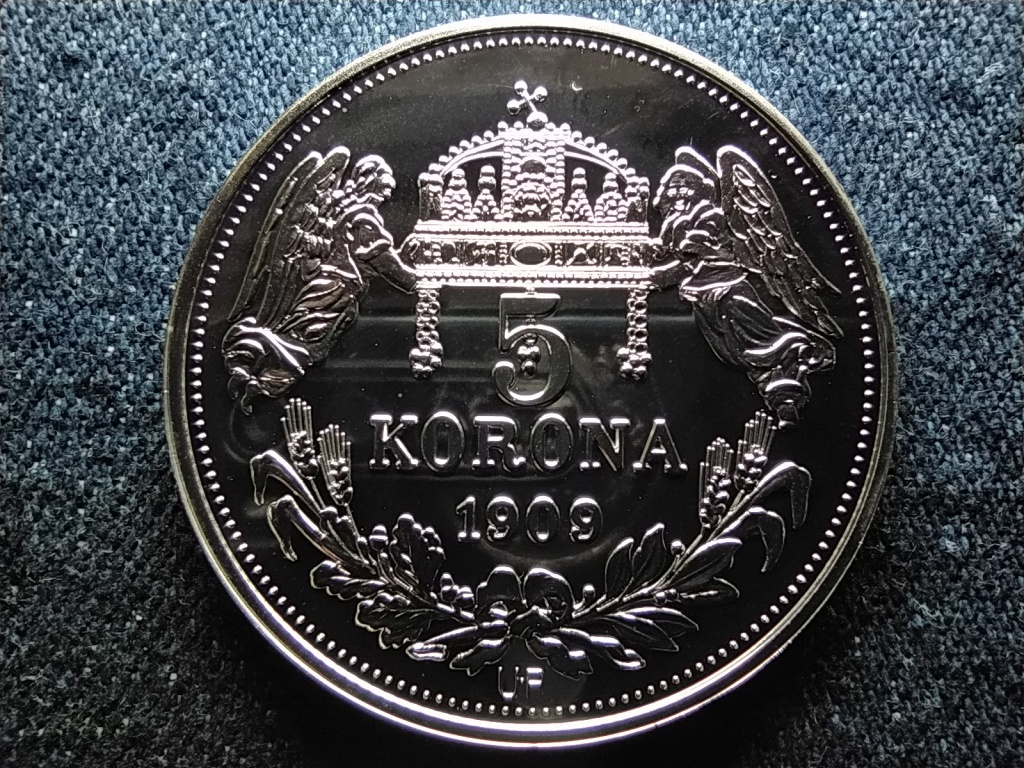 Királyi Koronák Utánveretben Zsigmond 5 korona .999 ezüst