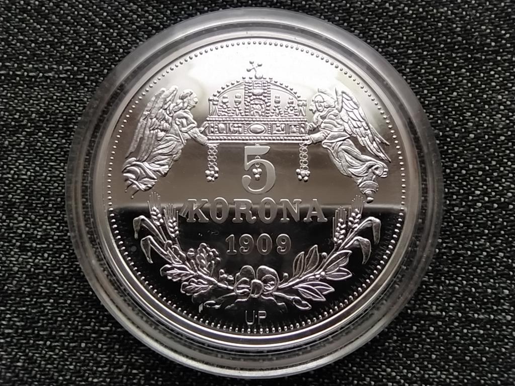 Királyi Koronák Utánveretben II. Miksa 5 korona .999 ezüst