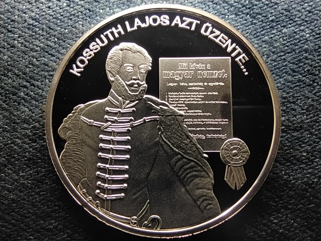 Nemzetünk nagyjai Kossuth Lajos .999 ezüst