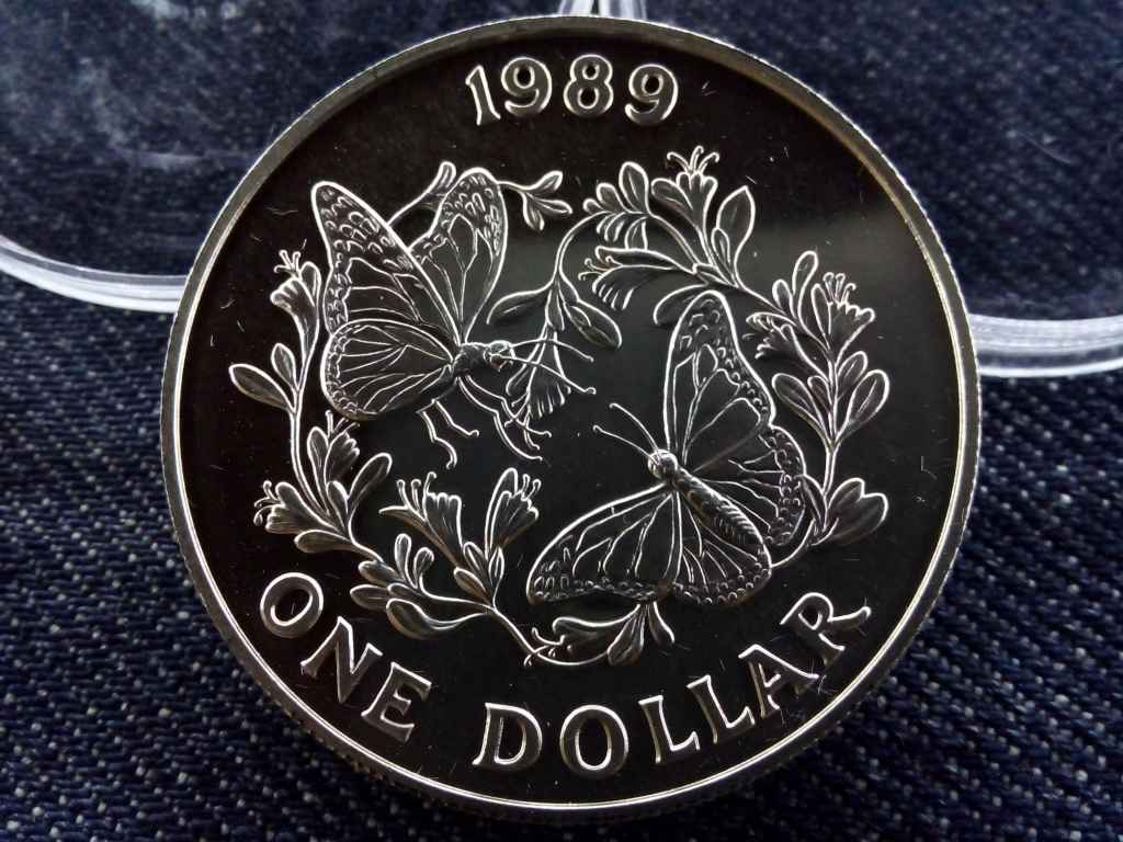 Bermuda Monarch pillangók .925 ezüst 1 Dollár