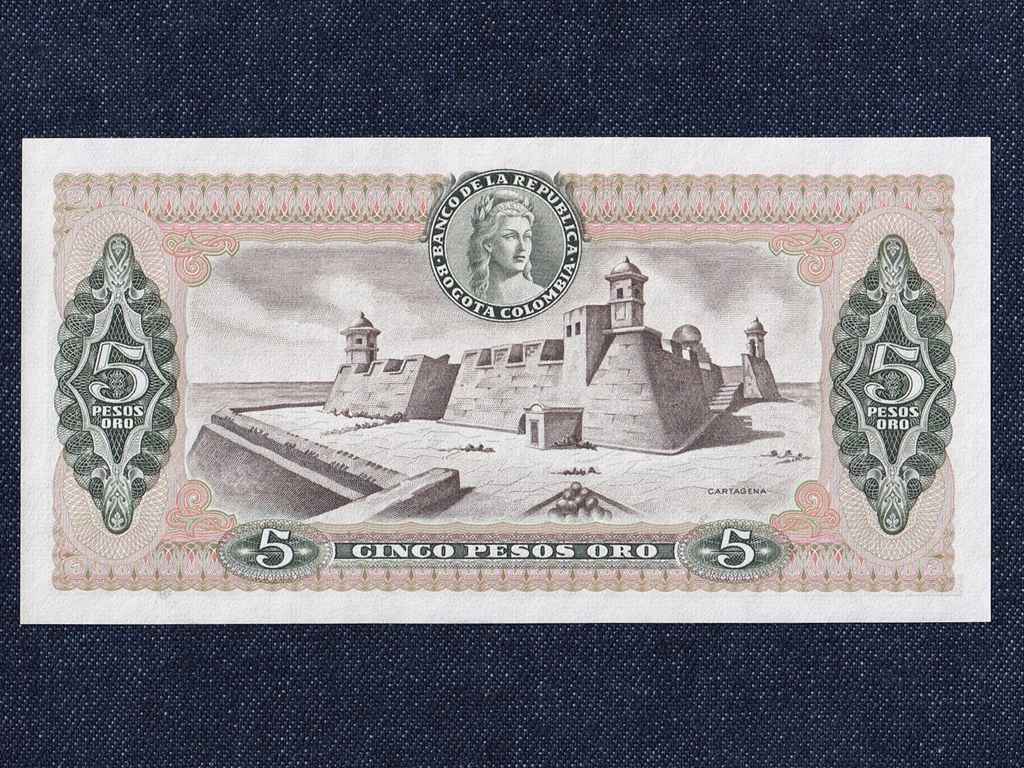 Kolumbia 5 Pezó bankjegy