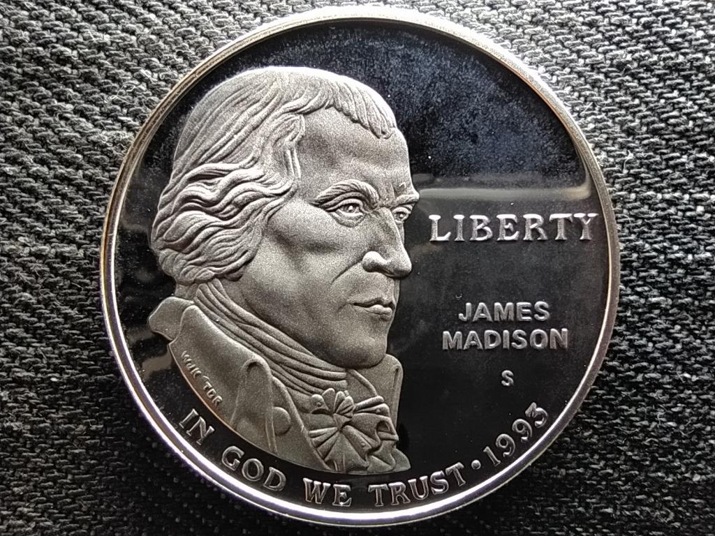 USA James Madison Emberi Jogok Nyilatkozat .900 ezüst 1 Dollár