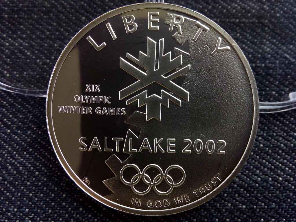 USA Salt Lake City Olimpiai játékok .900 ezüst 1 Dollár