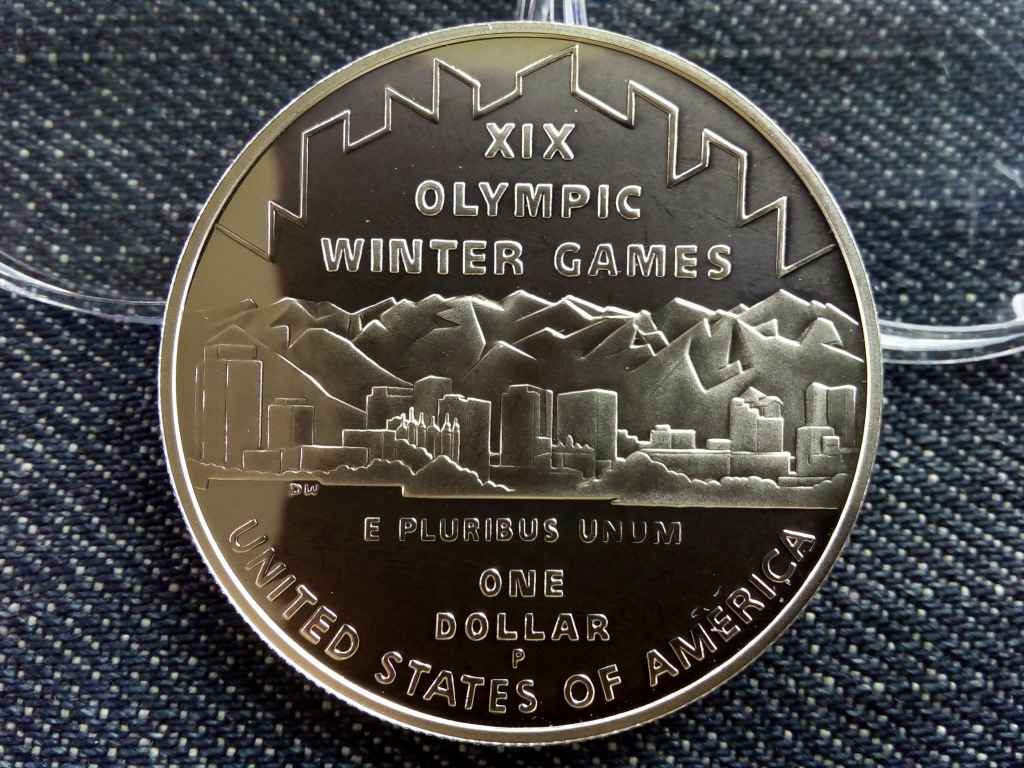 USA Salt Lake City Olimpiai játékok .900 ezüst 1 Dollár