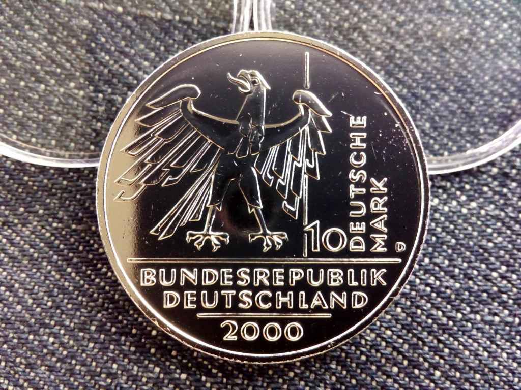 Németország 10 éves a német újraegyesítés .925 ezüst 10 Márka