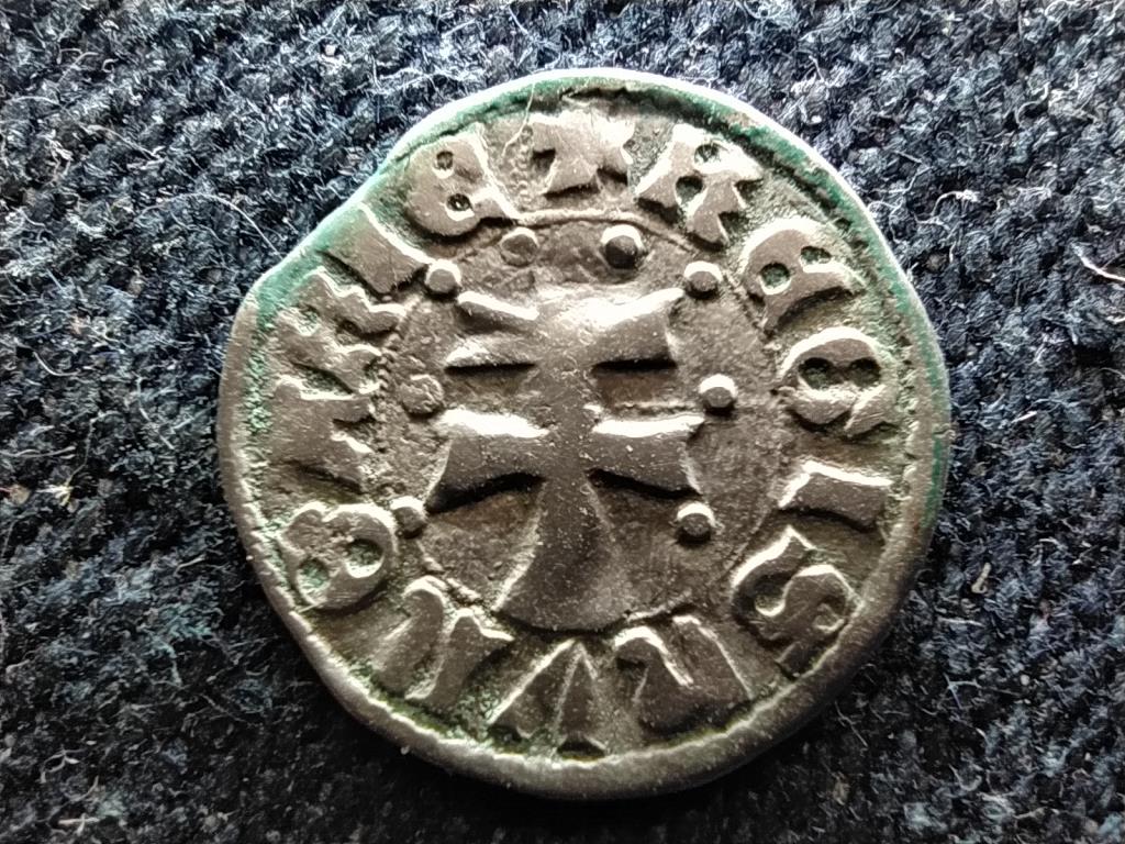 I. Lajos (1342-1382) szerecsenfejes ezüst Dénár ÉH432