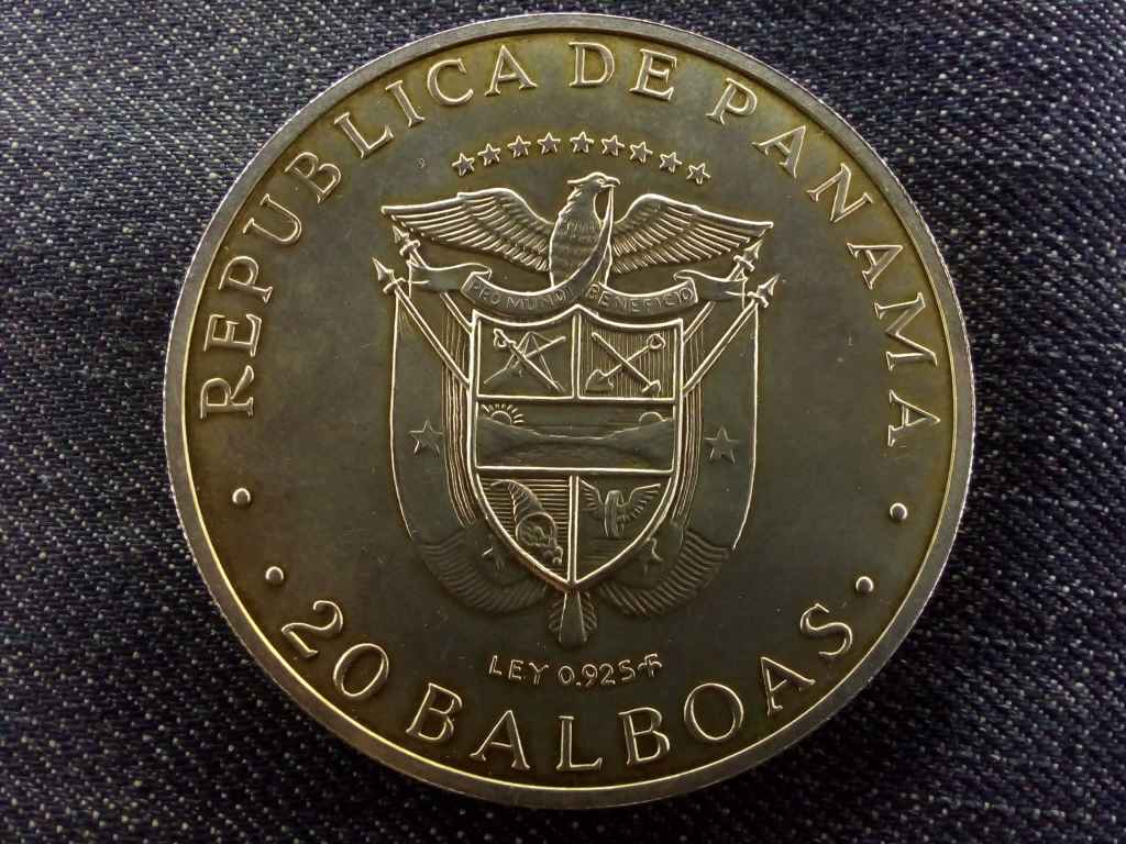 Panama Simon Bolivar .925 ezüst 20 Balboa