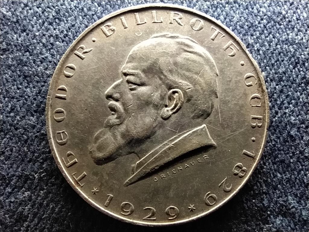 Ausztria 100 éve született Theodor Billroth .640 ezüst 2 Schilling