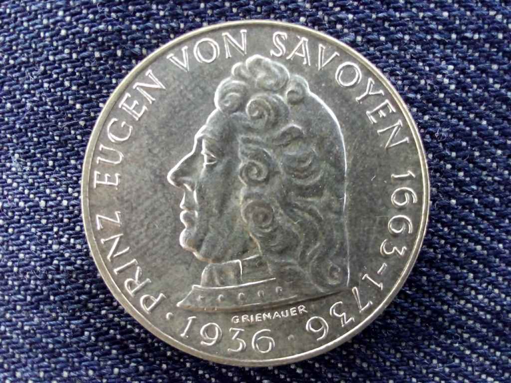 Ausztria Savoyen Eugen herceg halála 200. évfordulója .640 ezüst 2 Schilling