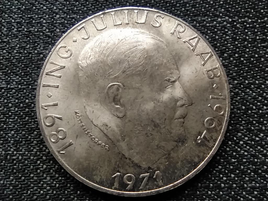 Ausztria Julius Raab születése 80. évfordulója .900 ezüst 50 Schilling