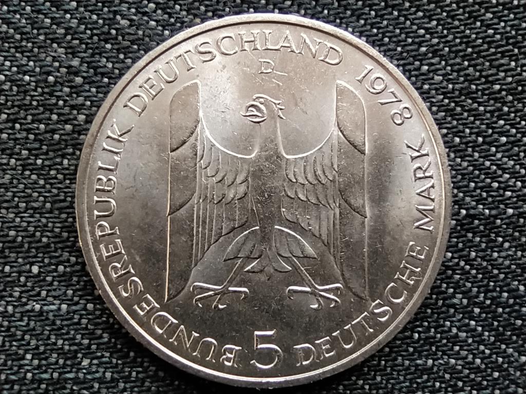 Németország 100 éve született Gustav Stresemann .625 ezüst 5 Márka