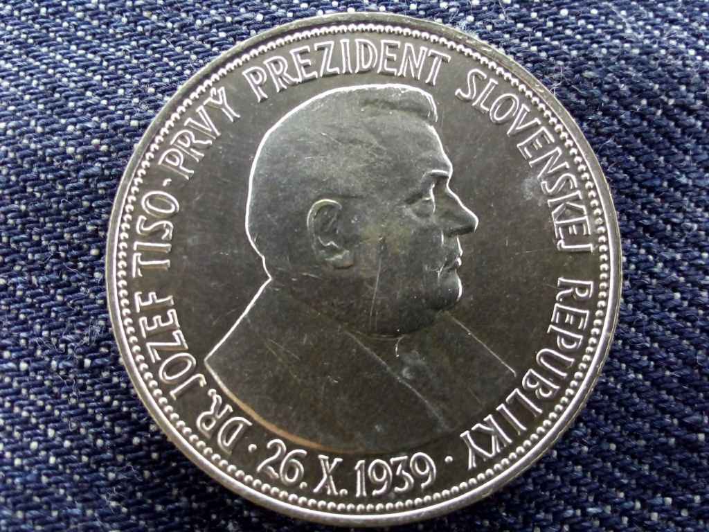 Szlovákia Szlovák Köztársaság első elnöke 1939 .500 ezüst 20 Korona