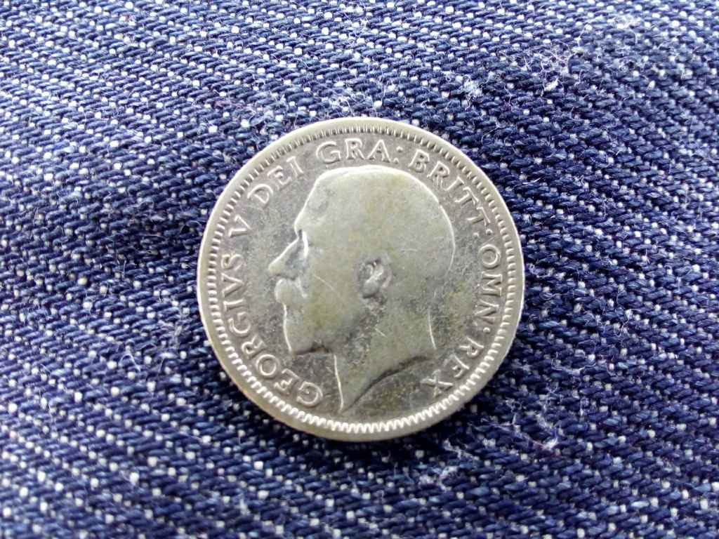 Anglia V. György (1910-1936) .500 ezüst 6 Penny