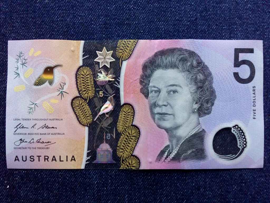 Ausztrália II. Erzsébet (1952-2022) 5 Dollár bankjegy