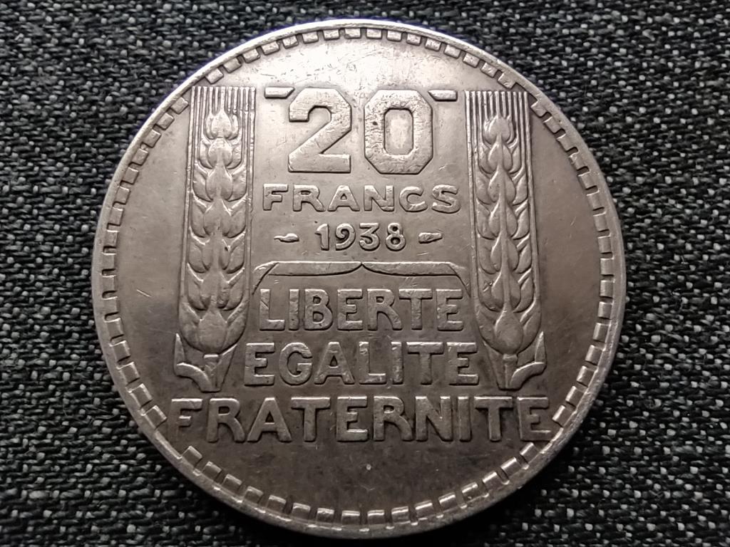 Franciaország Harmadik Köztársaság .680 ezüst 20 frank