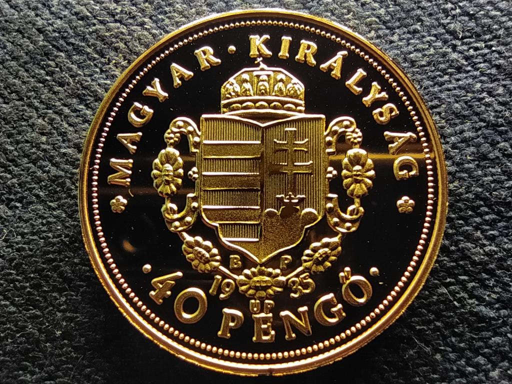 Magyar aranypénzek utánveretben Rákóczi Ferenc jubileumi 40 pengő .999 ezüst