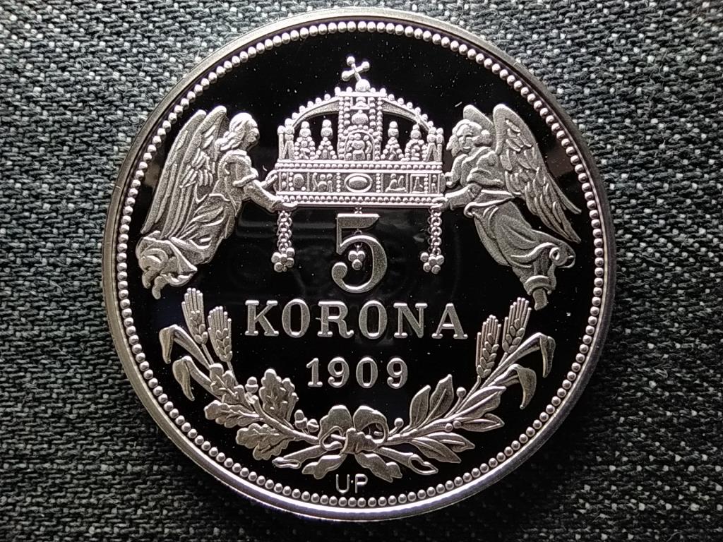 Királyi Koronák Utánveretben Ferenc József 5 korona .999 ezüst