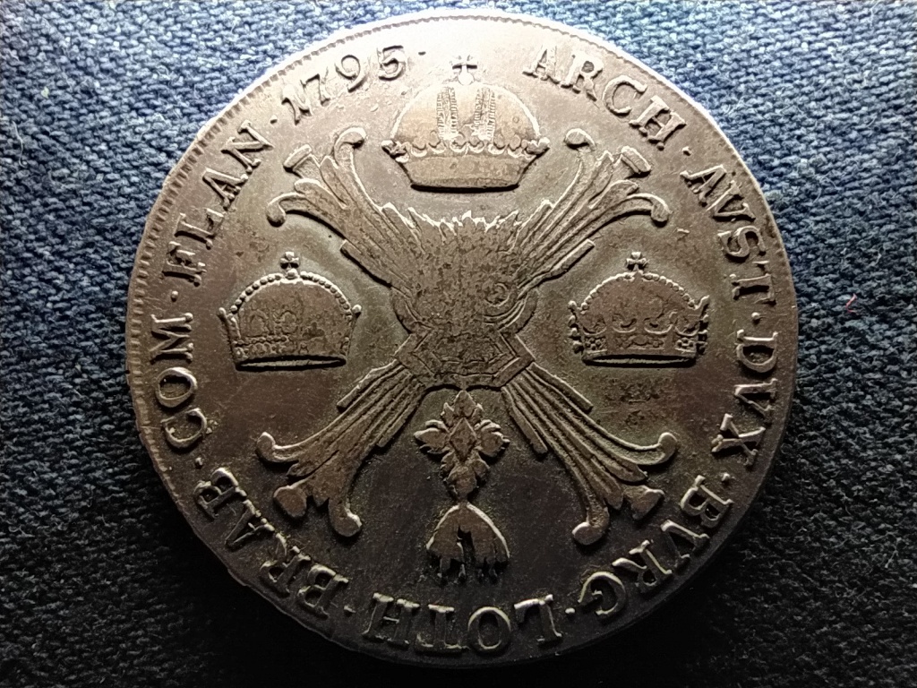 Osztrák Németalföld II. Ferenc (1792-1835) .873 ezüst 1 koronatallér