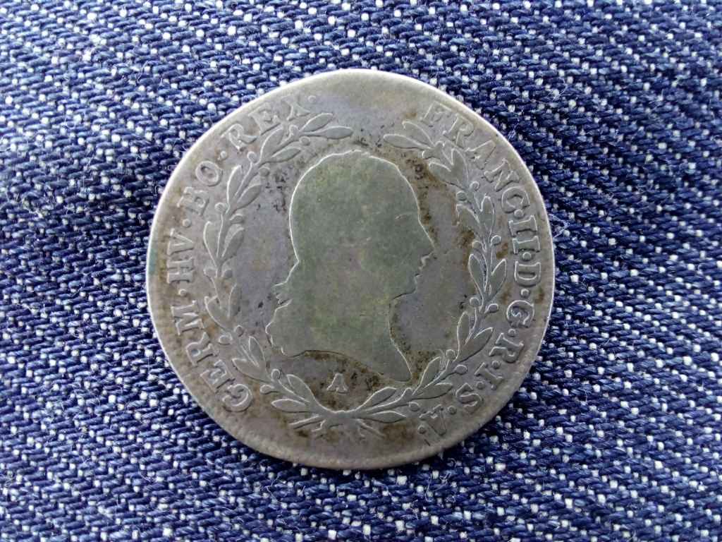 Ausztria II. Ferenc .500 ezüst 10 Krajcár