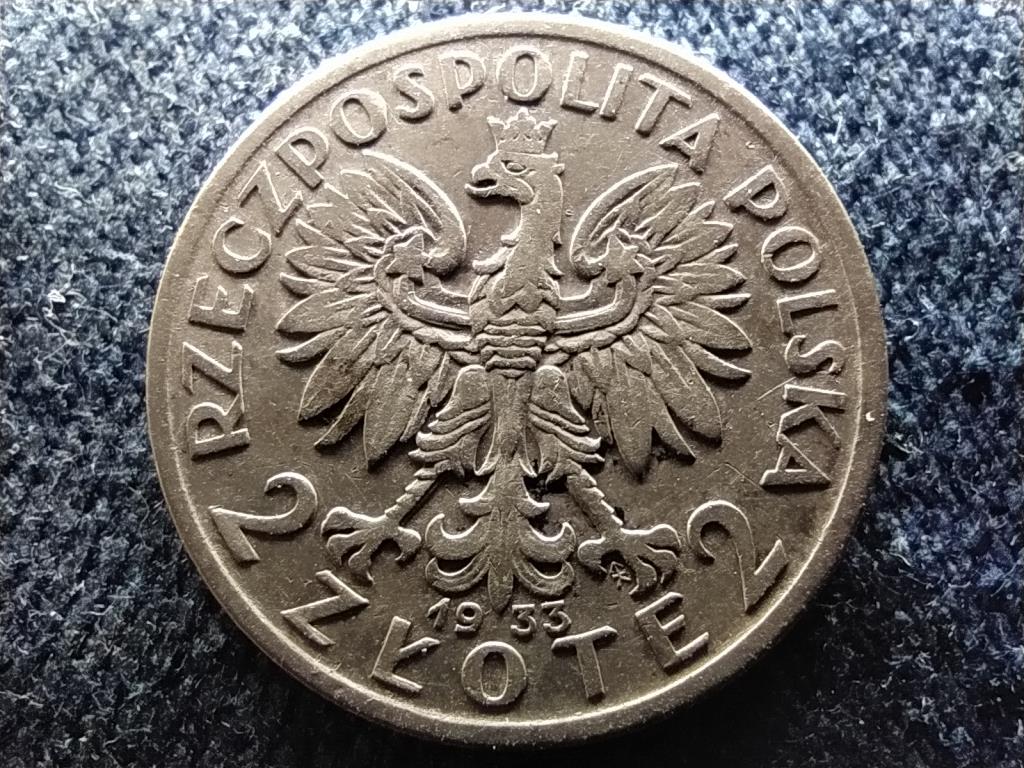 Lengyelország .750 ezüst 2 Zloty