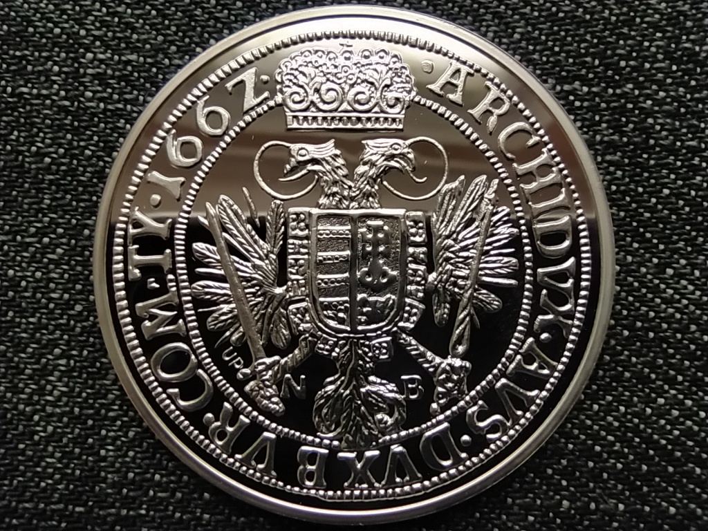 Magyar tallérok utánveretben I. Lipót 1662 .999 ezüst