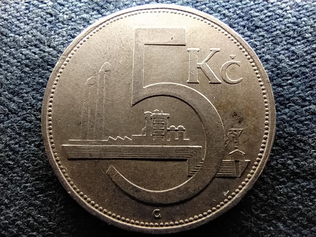 Csehszlovákia Első Köztársaság (1918-1938) .500 Ezüst 5 Korona 