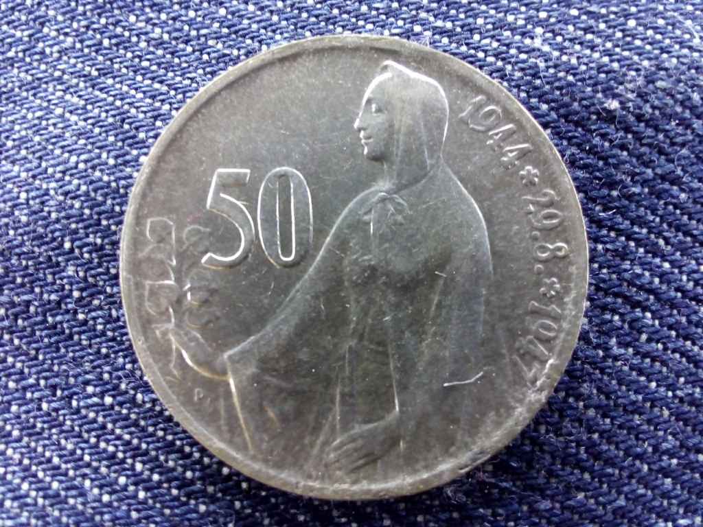 Csehszlovákia Szlovák felkelés .500 ezüst 50 Korona