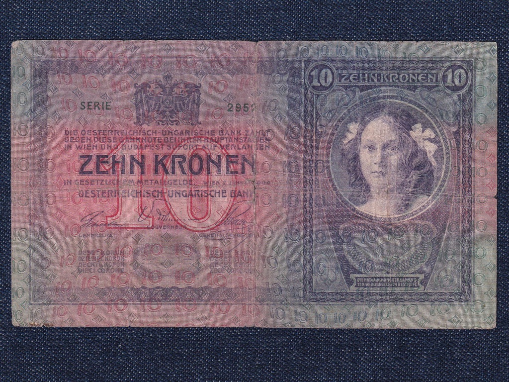 Ausztria Osztrák-Magyar Korona bankjegyek (1904-1910) 10 Korona bankjegy