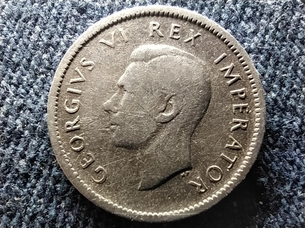 Dél-Afrikai Köztársaság VI. György .800 ezüst 6 Penny