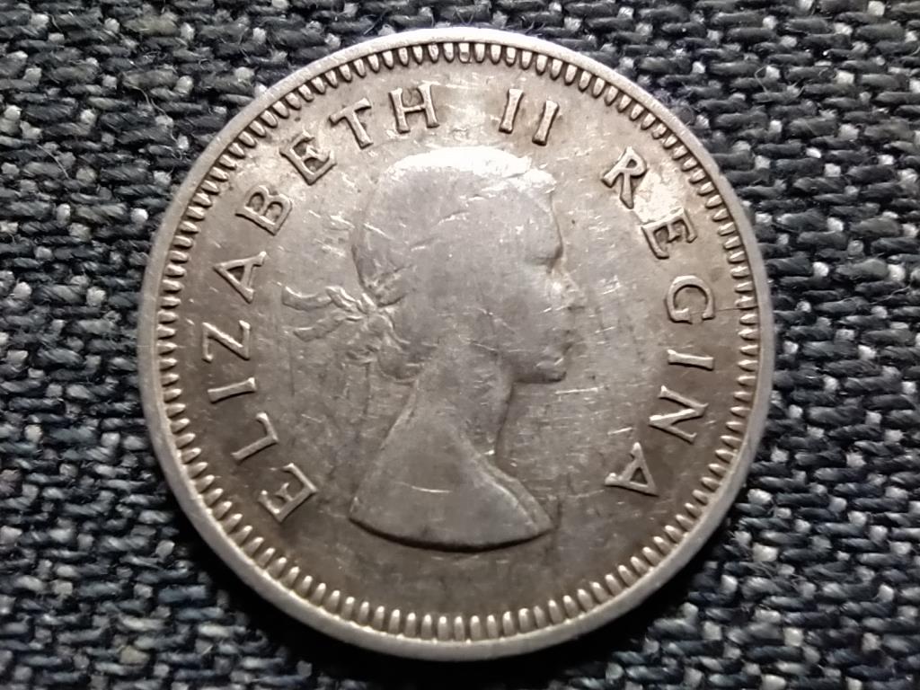 Dél-afrikai Köztársaság II. Erzsébet .500 ezüst 3 Penny