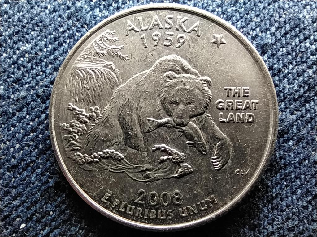 USA 50 State Quarters Alaszka 1/4 Dollár