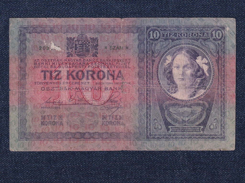 Ausztria Osztrák-Magyar Korona bankjegyek (1904-1910) 10 Korona bankjegy