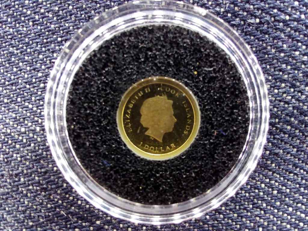 Cook-szigetek II. János Pál Pápa .999 arany 1 Dollár 0,5g