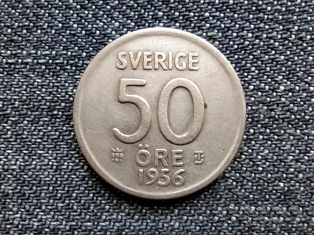 Svédország VI. Gusztáv Adolf (1950-1973) .400 ezüst 50 Öre