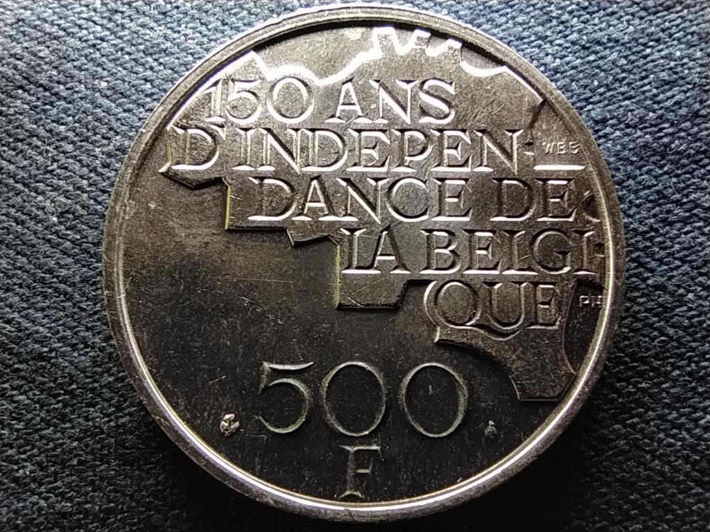 Belgium A függetlenség 150. évfordulója .510 ezüst 500 Frank (francia felirat)
