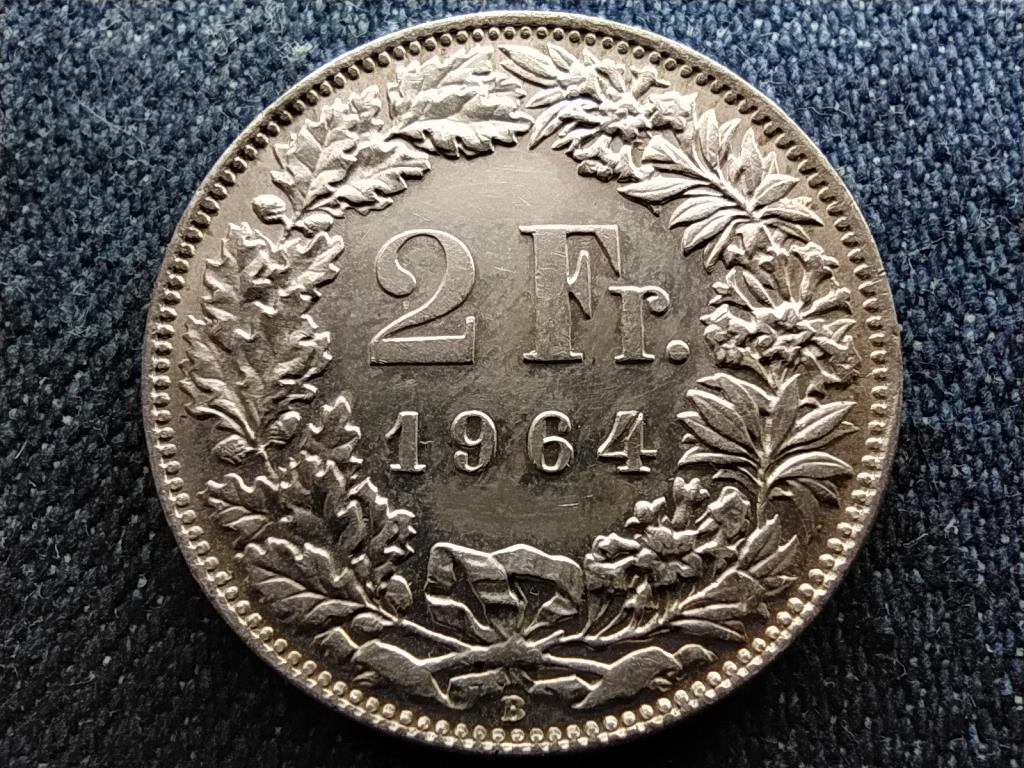 Svájc .835 ezüst 2 Frank